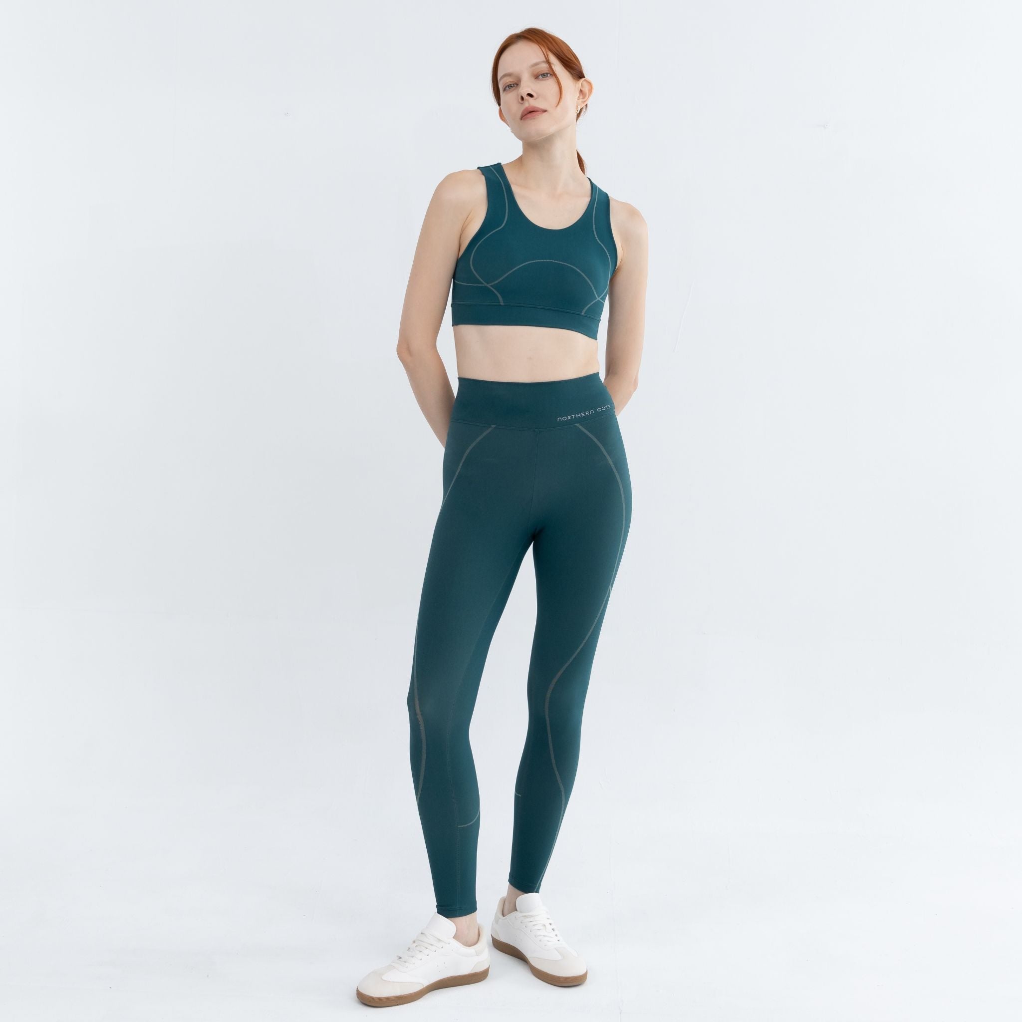 Stylish and supportive medium impact bra for yoga and gym sessions