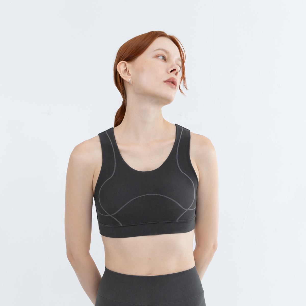 breathable medium impact sports bra with racerback design