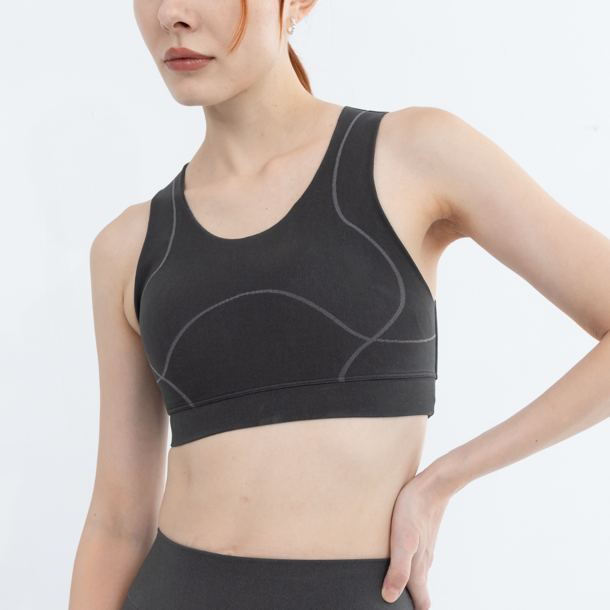 Comfortable medium impact bra for women