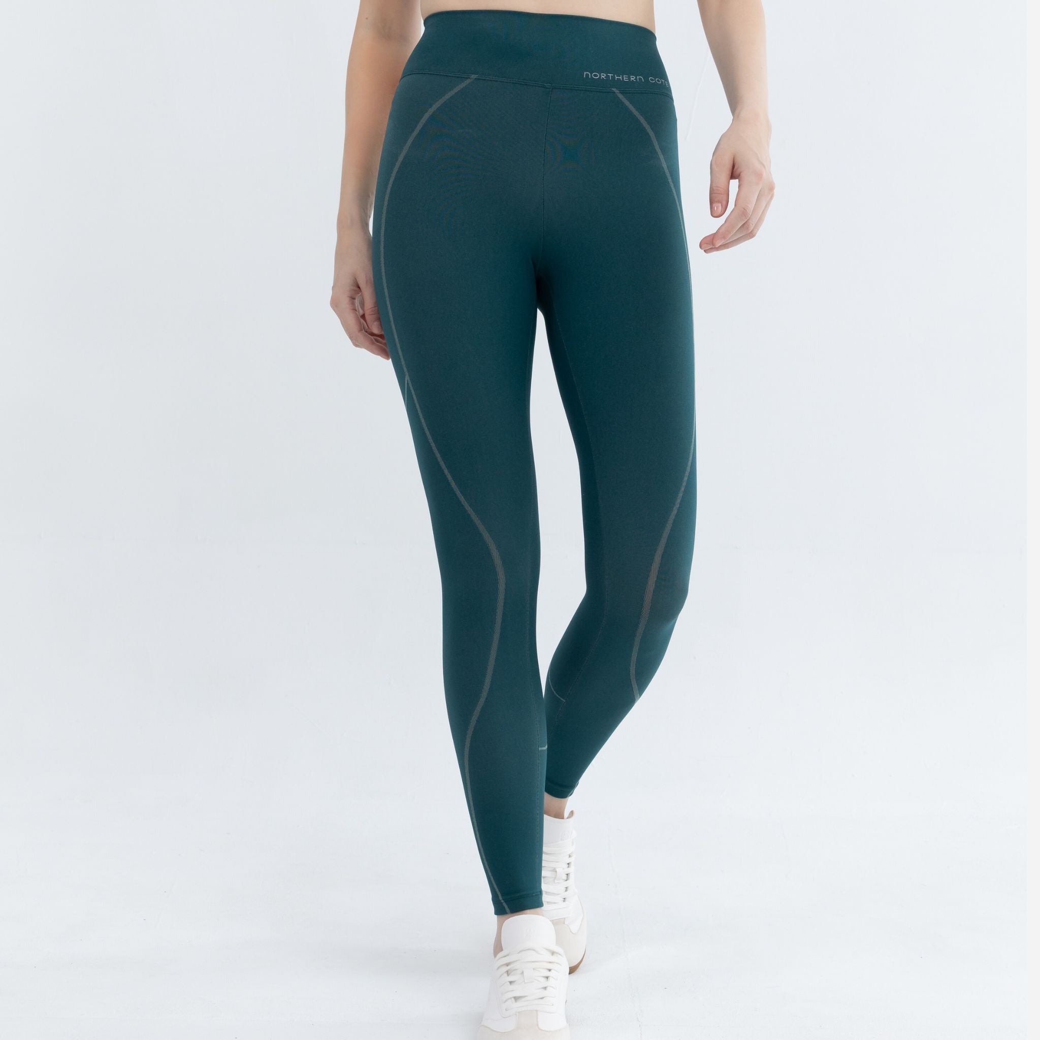 Close-up of workout leggings crafted for gym workouts and fitness routines.