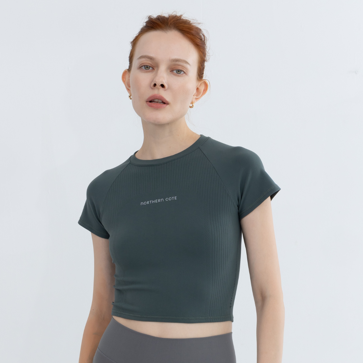 Essential fitness top for women in black.