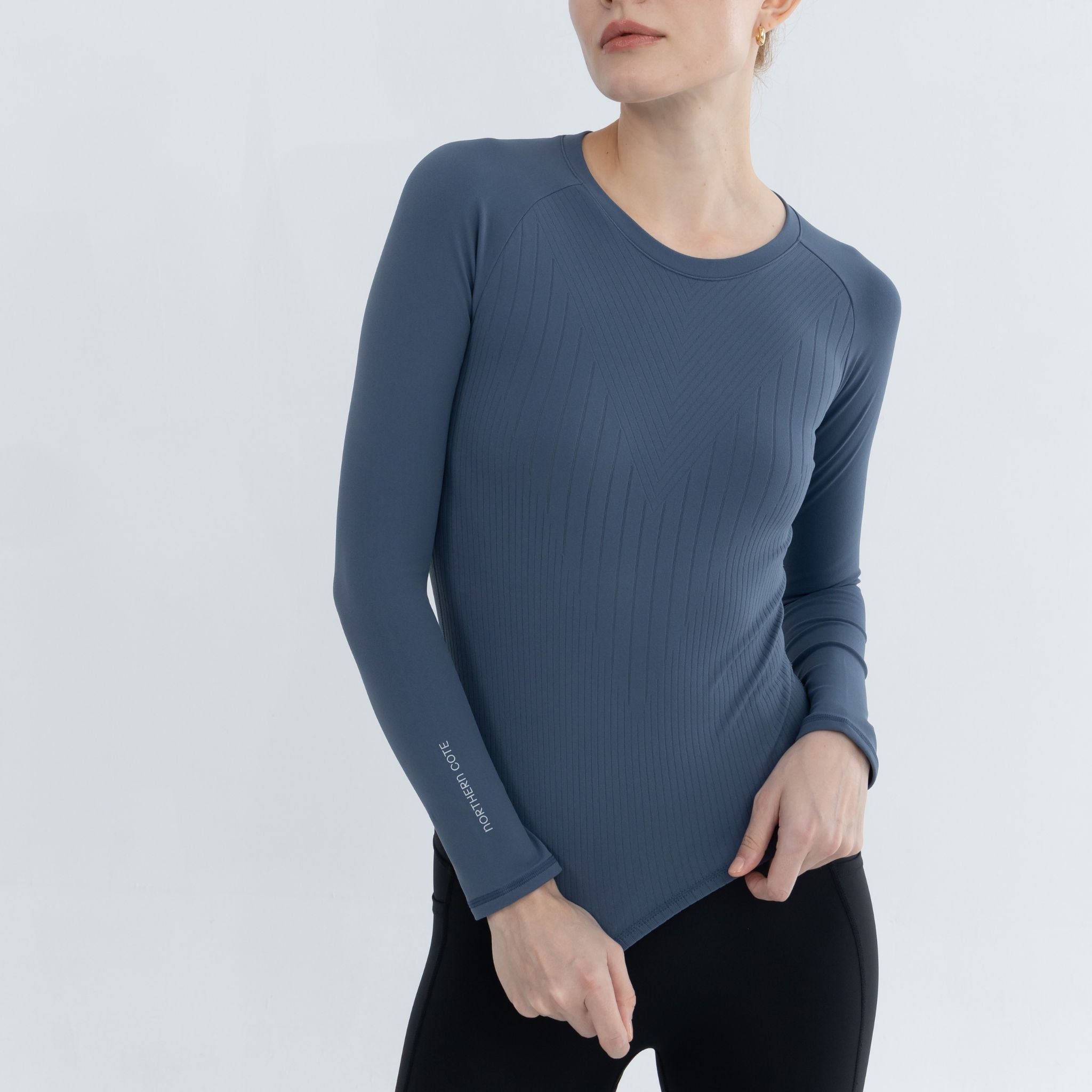 Gym Pullover worn during cardio warm-up