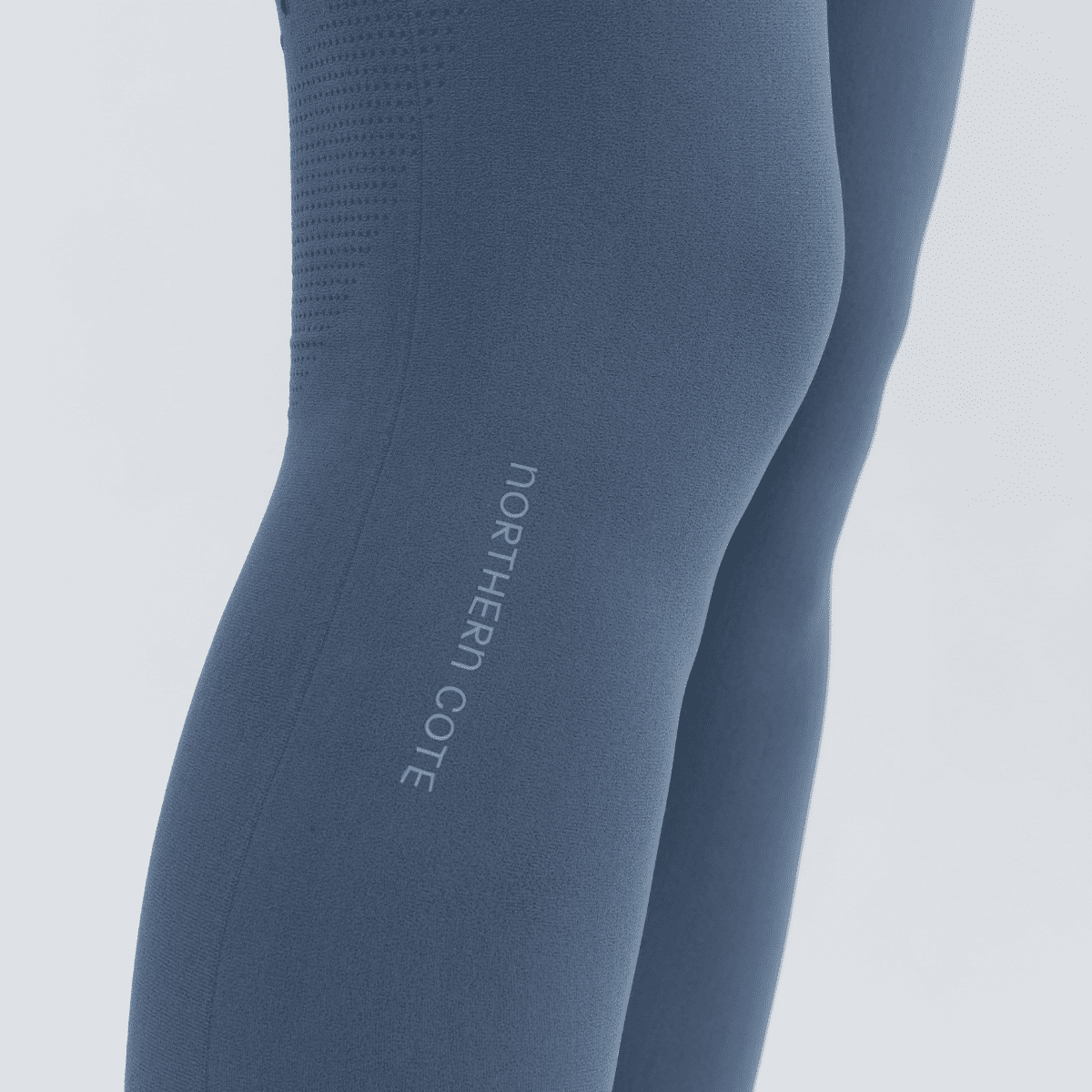 seamless leggings with brand name of Northern Cote along the sides.