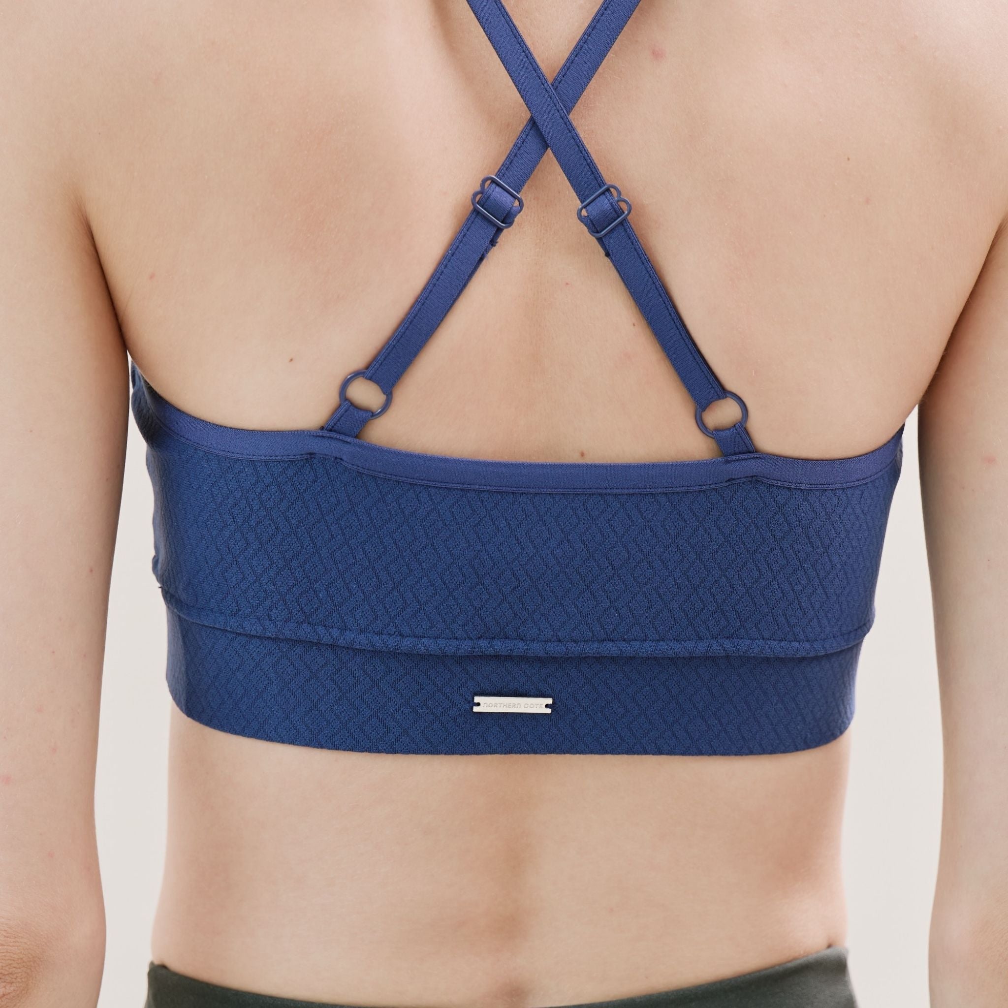 V Neck Medium Support Cross Back Bra