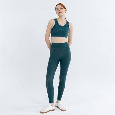 Stylish and supportive medium impact bra for yoga and gym sessions