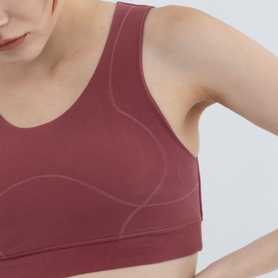 Medium intensity bra paired with leggings for a fitness look