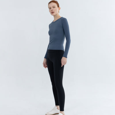 Pullover Top styled for modern fitness fashion