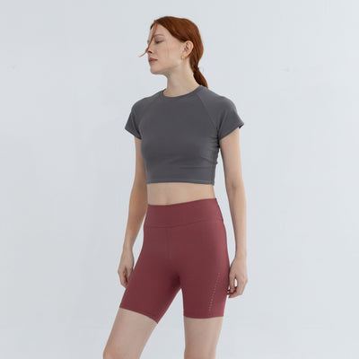 Linear Grace Fitness Raglan Crop Top