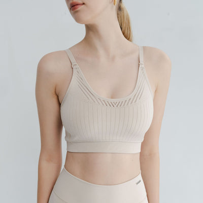 Open Back bra emphasizing open back bra types with advanced seamless knitting for maximum comfort.