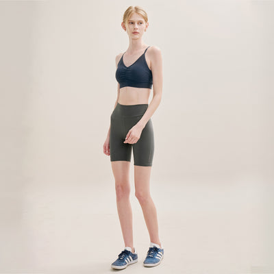 Cross Back Bra with scoop neckline and posture-friendly fit.