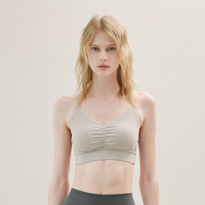 V Neck Medium Support Cross Back  Bra