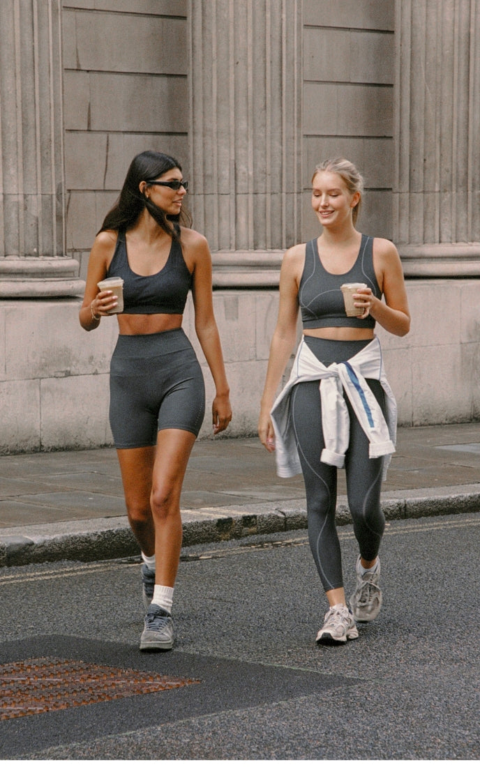 Gym clothes designed to support both high intensity workouts and relaxed training